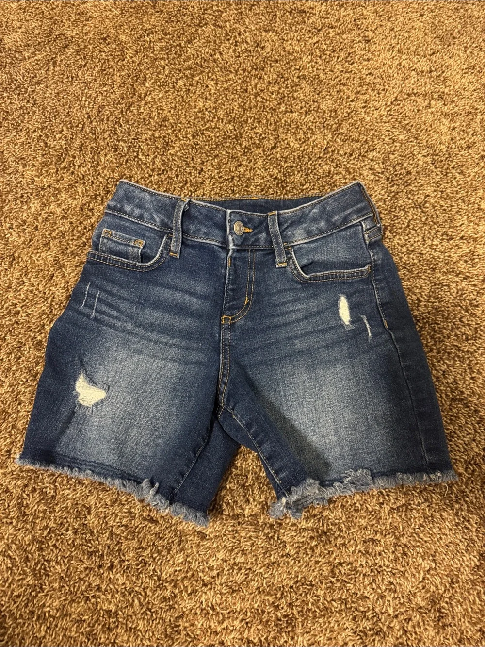 jumping beans Dark Blue Distressed Denim Shorts
